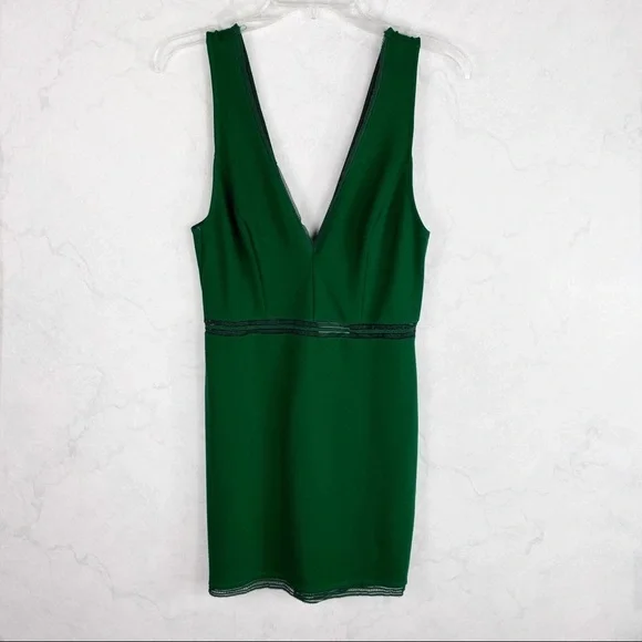 Lush] Green Plunge Dress - coffeafoods.com
